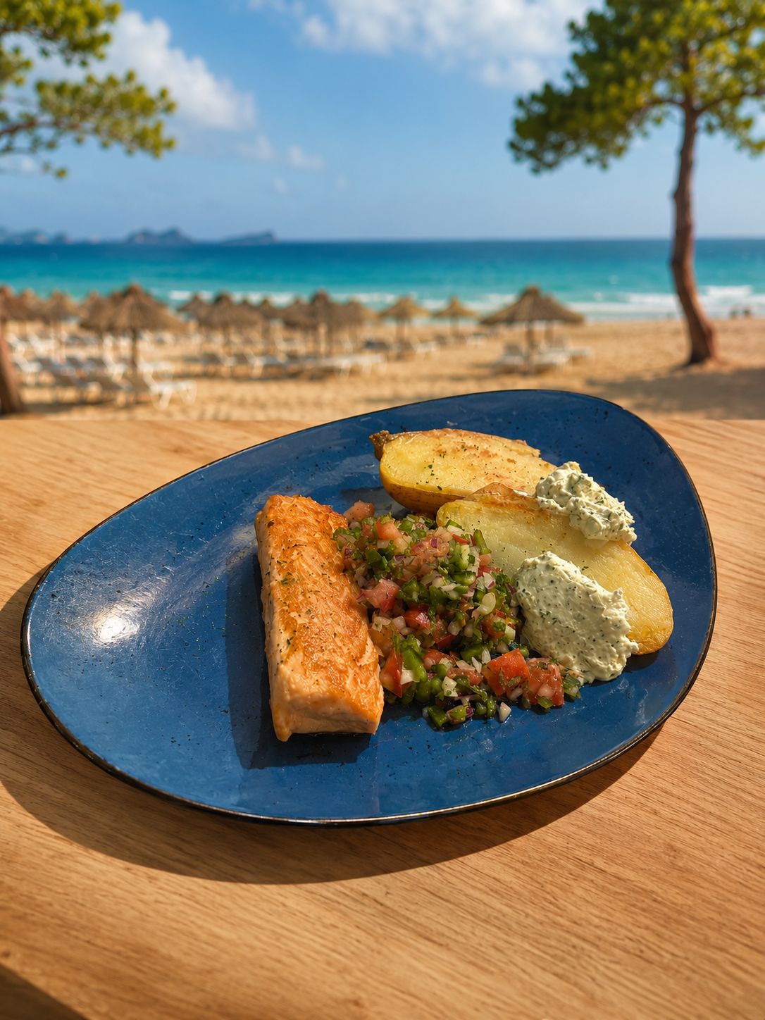 Salmón a la plancha