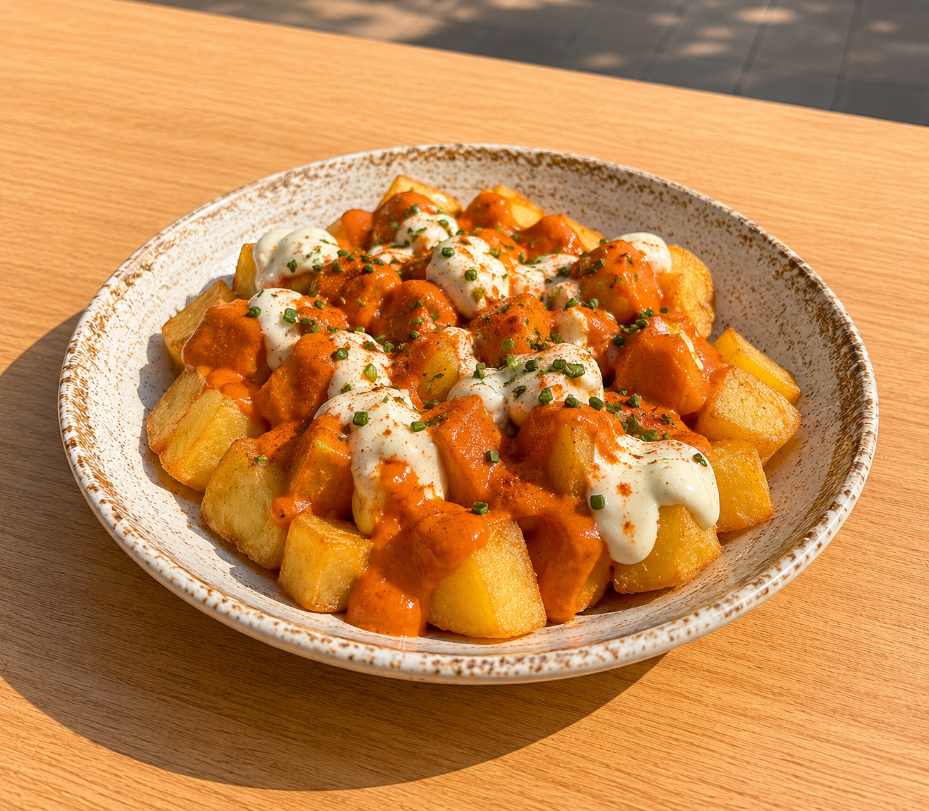Patatas bravas caseras